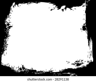grunge splatter vector frame