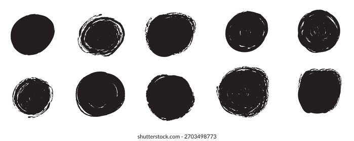 Grunge spots collection vector illustration