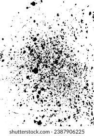 Grunge spray effect. Grit vector texture. Speckle isolated stain.