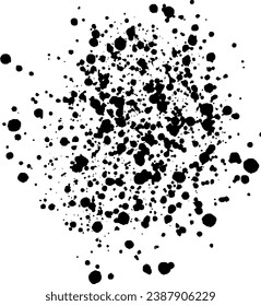 Grunge spray effect. Grit vector texture. Speckle isolated stain.