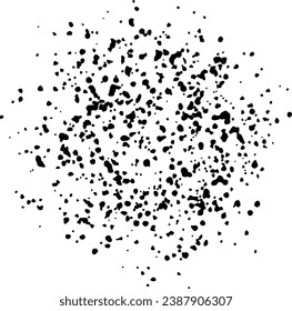 Grunge spray effect. Grit vector texture. Speckle isolated stain.