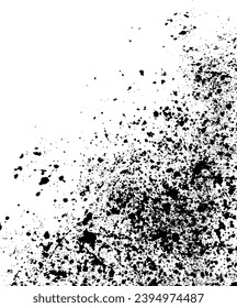 Grunge spray effect. Grit vector texture. Speckle isolated stain.