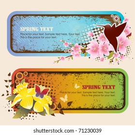 Grunge Spring Banners