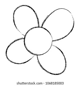 grunge spring beautiful flower with cute petals