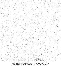 Grunge sprinkle spray texture brush. Random dirty sand dust noise splattered dotted overlay. Black splashed stains spots or dark noisy granules. Dust particles. Vector