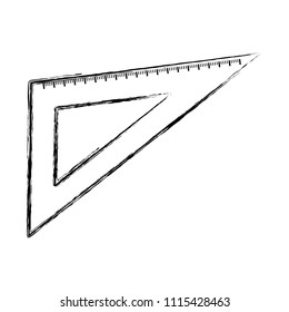 grunge squard ruler design school tool