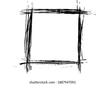 Grunge Square Frame Border Background