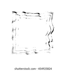 Grunge square frame, vector template