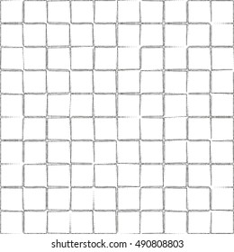 Grunge square frames. Vector seamless pattern. Creative background.
