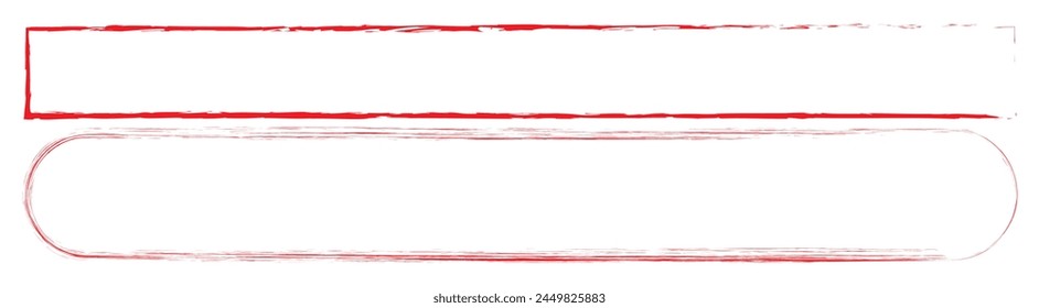 Grunge square and rectangle frames. Ink empty black boxes set. Rectangle borders collections. Rubber square stamp imprint. Vector illustration isolated on white background. eps 10