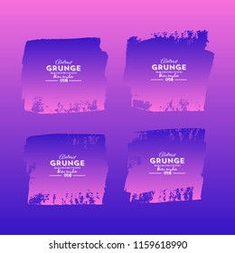 Grunge square shapes