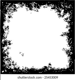Grunge square vector borders