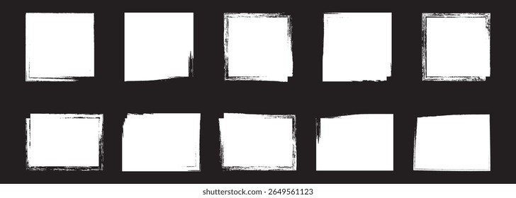 Cuadrados del Grunge. Fondo cuadrado del grunge. Sello de nueve grunges. 