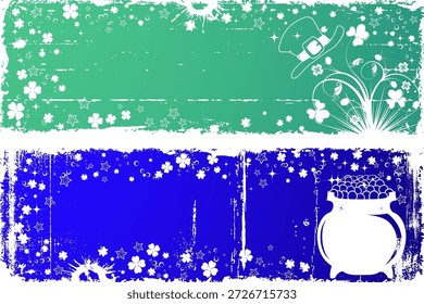 Grunge St. Patrick's Day Fundo Grunge St. Patrick's Day fundo com chapéu e caldeirão