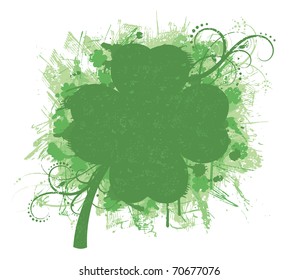 Grunge St. Patrick's Day banner.
