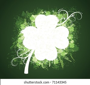 Grunge St. Patrick's Day banner.