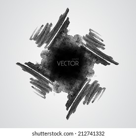 grunge stain banner with a space for a text - vector
