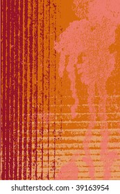 Grunge stained and striped surface as a background