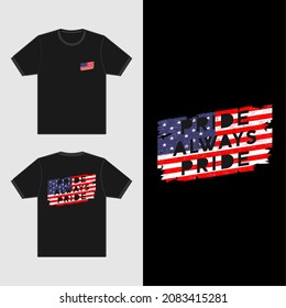 Grunge Stamp American Flag With Template Text T Shirt Design, Apparel Design For Screen Printing Manufacture, Art Of USA Flag Shape Style