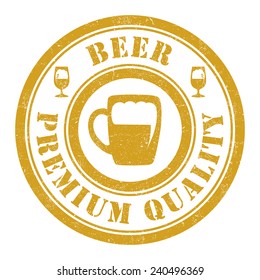 Grunge stamp of Beer