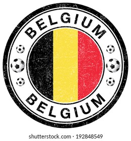 Grunge Stamp of Belgium
