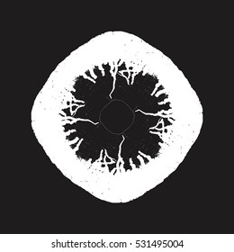 Grunge stamp draft mockup of overlay stamp basis texture for your design. EPS10 vector.