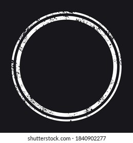 Grunge stamp draft mockups. Grunge circle clipped stamp basis texture for your design vector illustration
