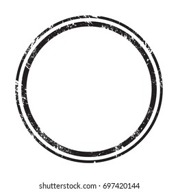 Grunge stamp draft mockups. Grunge circle clipped stamp basis texture for your design vector illustration