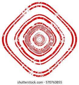 Grunge stamp draft mockups of overlay basis red color texture for your design. EPS10 vector.