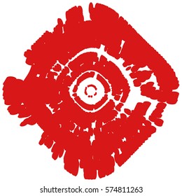 Grunge stamp draft mockups of grunge overlay basis texture red color for your design. EPS10 vector.
