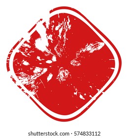 Grunge stamp draft mockups of grunge overlay stamp red color basis texture for your design. EPS10 vector.