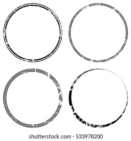 Grunge stamp draft mockups set of overlay stamp basis texture for your design. EPS10 vector.