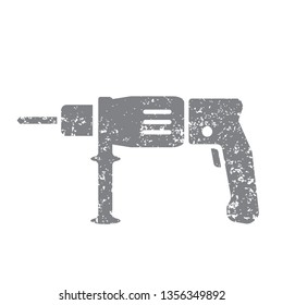 Grunge Stamp Electric Drill