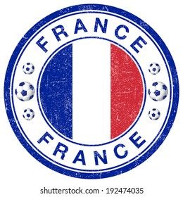Grunge stamp of France