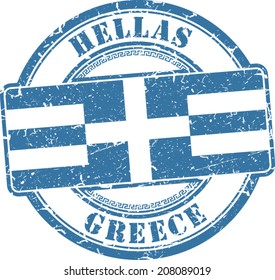 Grunge stamp 'Greece'