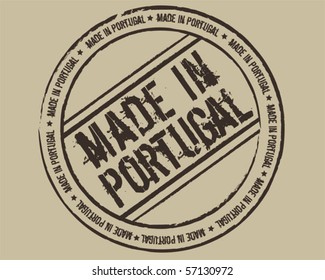 Grunge stamp made in Portugal