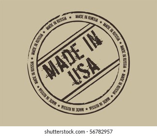 Grunge stamp made in usa