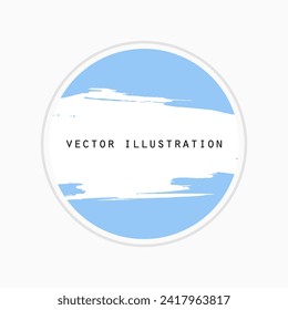 Grunge stamp mockup. Distressed ink style circle mark texture for your design. Abstract vector illustration.