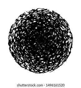 Grunge stamp mockup of distressed overlay circle mark texture for your design. EPS10 vector.