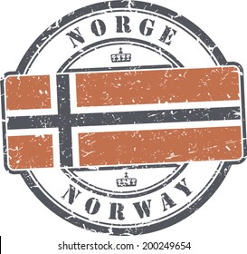 Grunge stamp 'Norway'