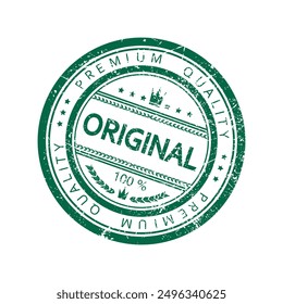 Grunge-Briefmarke. Original. Symbol im Retro-Stil. Vektorgrafik.