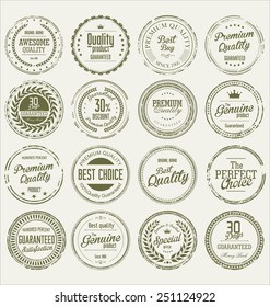 Grunge stamp Premium Quality Vector collection