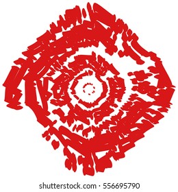 Grunge stamp red color draft mockups of grunge overlay basis texture for your design. EPS10 vector.