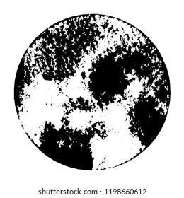 Grunge Stamp Ring Overlay Texture. Empty Distressed circle Template. Icon, badge, label, insignia, logo or banner aging element. EPS10 vector.