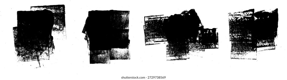 Grunge Stamp Roller Brush Fondos Vector