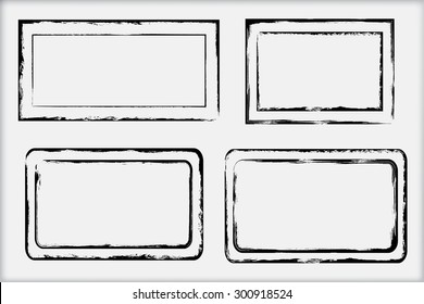 Grunge stamp set.Grunge frames.Vector illustration.