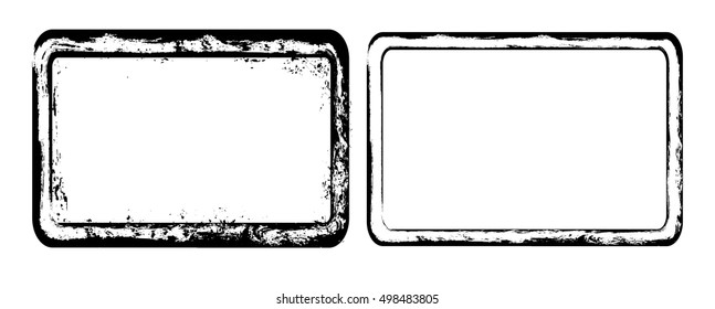 Grunge stamp set.Vector grunge frames.