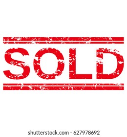 Grunge stamp "sold".