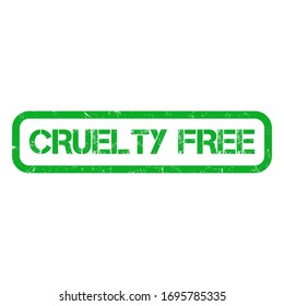 Grunge stamp with text Cruelty Free,vector illustration