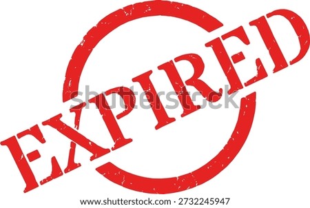 Grunge stamp with text "EXPIRED". Worn and textured rubber grunge stamp